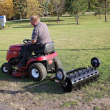 Maxim 36 in. Tow-Behind Spike Aerator, Gate-Width, Water-Fillable Drum