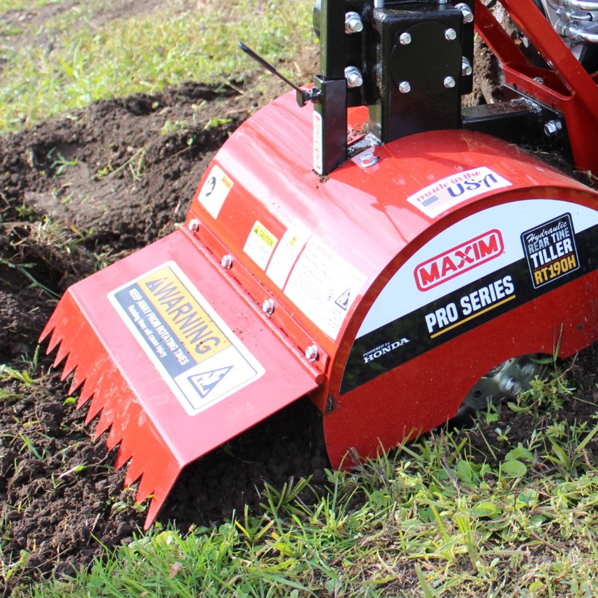 Maxim RT190H Rear Tine Hydraulic Tiller – Honda GX270, 18 in.