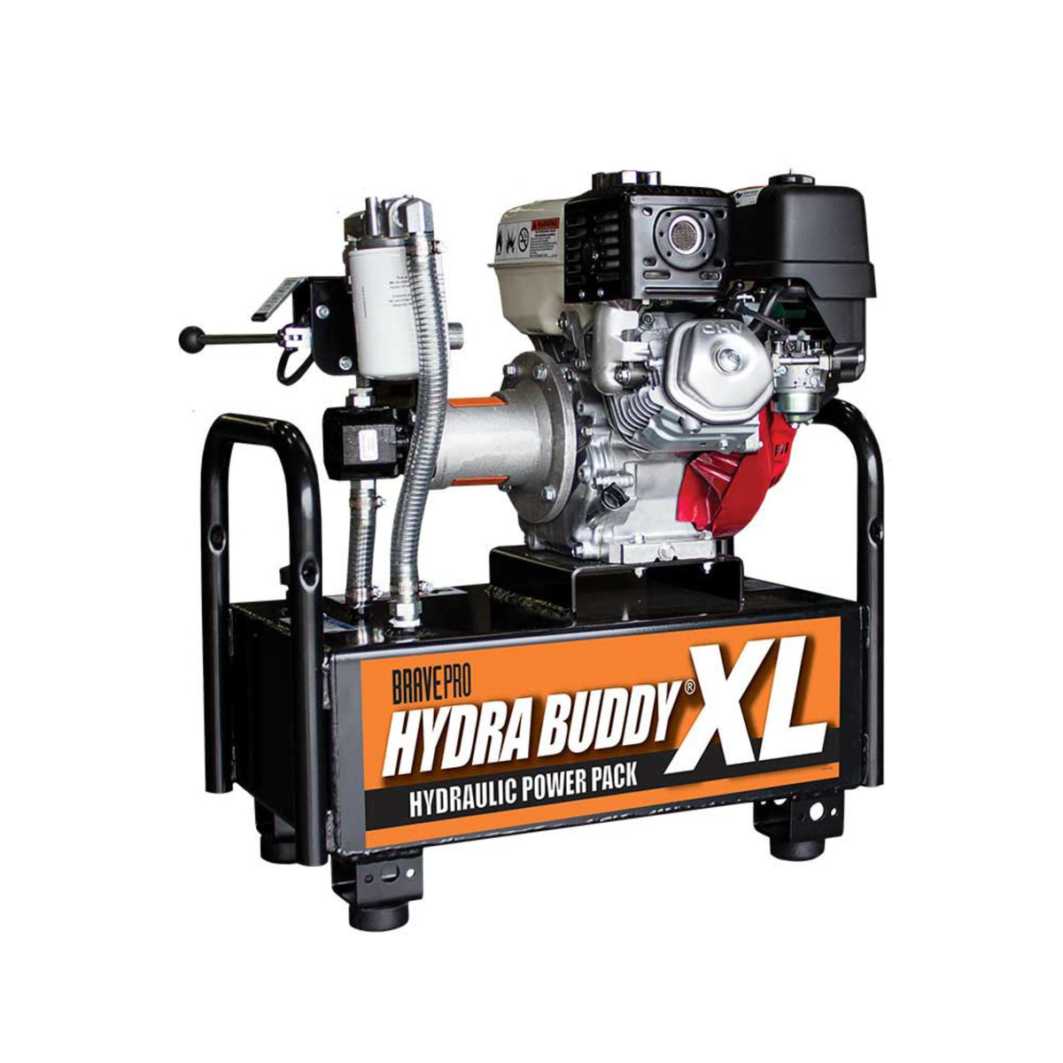 BravePro Hydra Buddy Hydraulic Power Pack — 1,500 PSI, 7 GPM, Honda GX270 Recoil Start