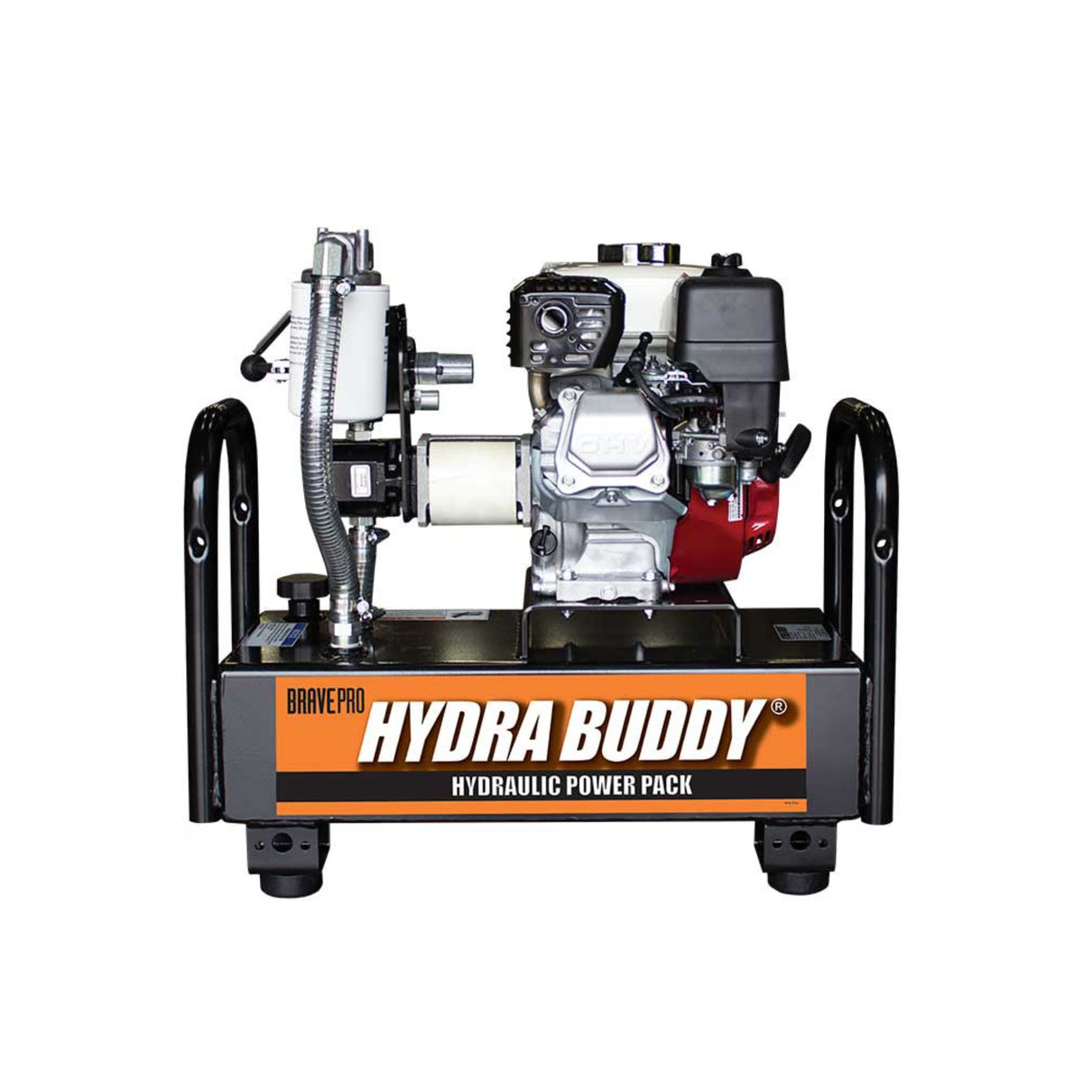 BravePro Hydra Buddy Hydraulic Power Pack — 900 PSI, 7 GPM, Honda GX160 Recoil Start