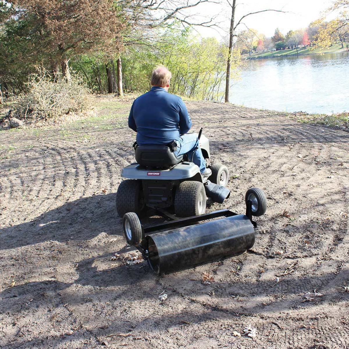 Maxim 36 in. Tow-Behind Lawn Roller, Pin Hitch, Water-Fillable Drum