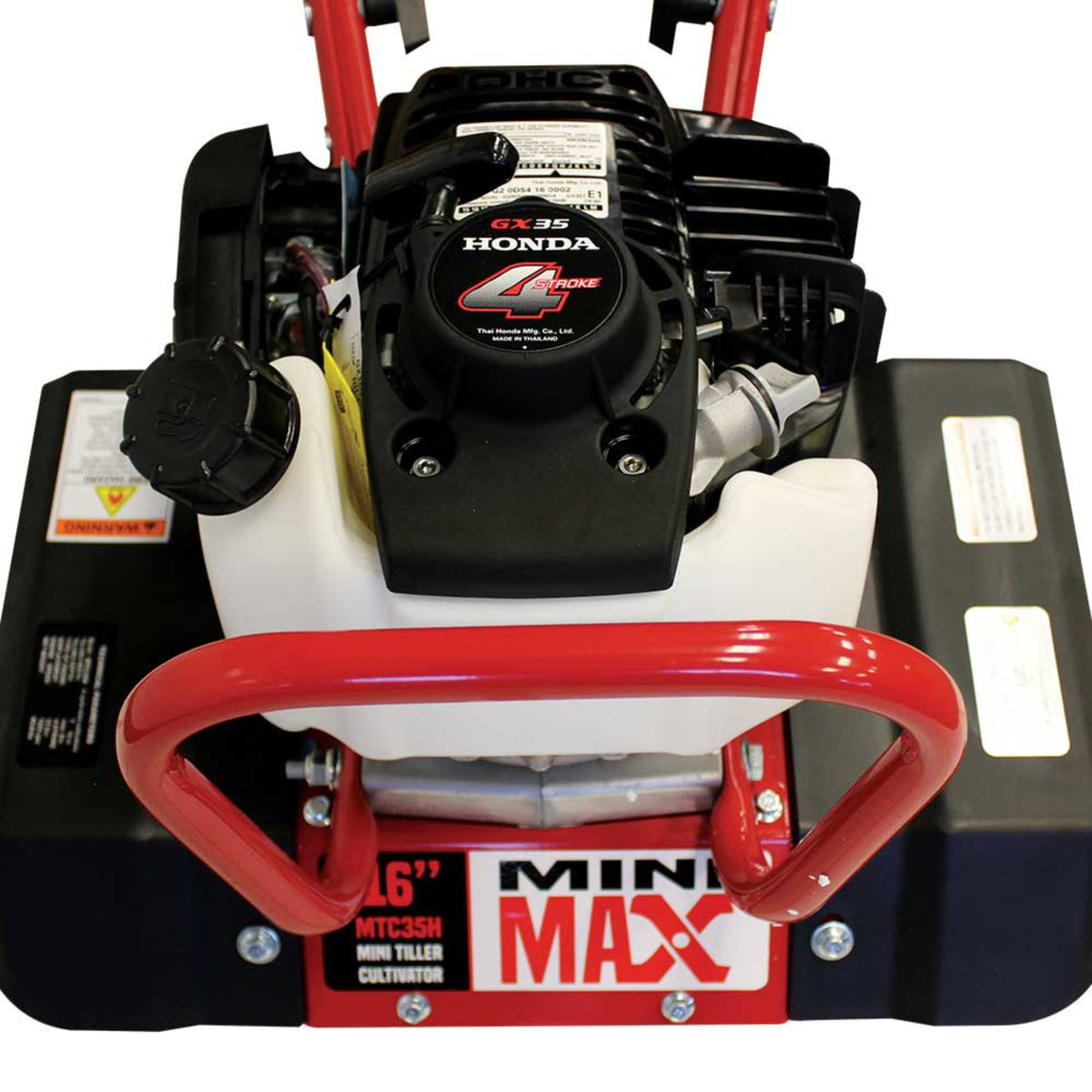 Maxim Mini Max Tiller and Cultivator, Honda GX35, Gear Drive