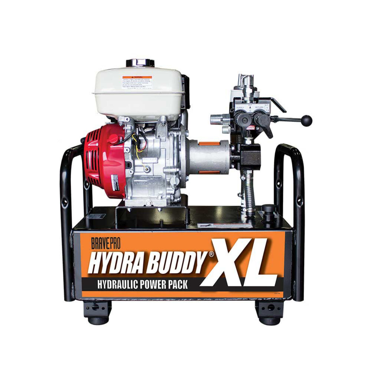 BravePro Hydra Buddy Hydraulic Power Pack — 1,500 PSI, 7 GPM, Honda GX270 Recoil Start