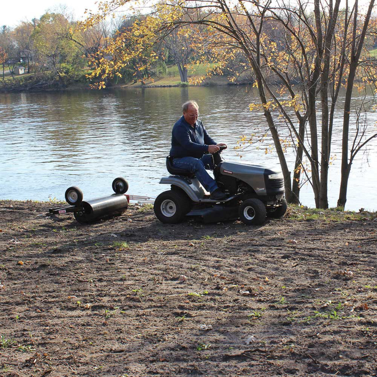 Maxim 36 in. Tow-Behind Lawn Roller, Pin Hitch, Water-Fillable Drum