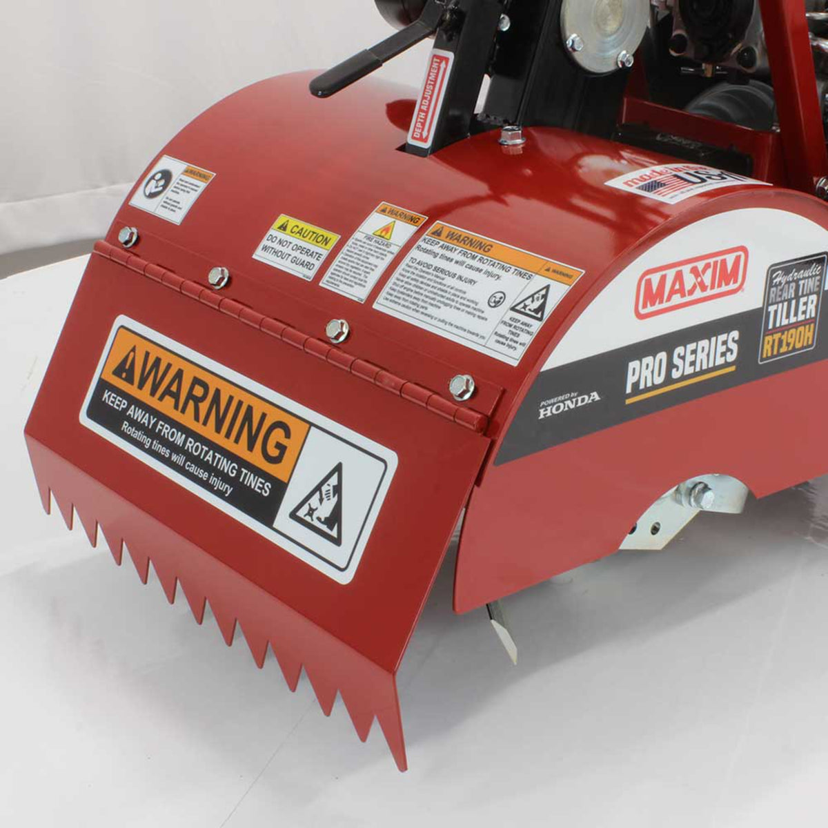 Maxim RT190H Rear Tine Hydraulic Tiller – Honda GX270, 18 in.
