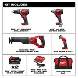 Milwaukee M18 Cordless Lithium-Ion 4-Tool Combo Kit
