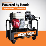 BravePro Hydra Buddy Hydraulic Power Pack — 900 PSI, 7 GPM, Honda GX160 Recoil Start