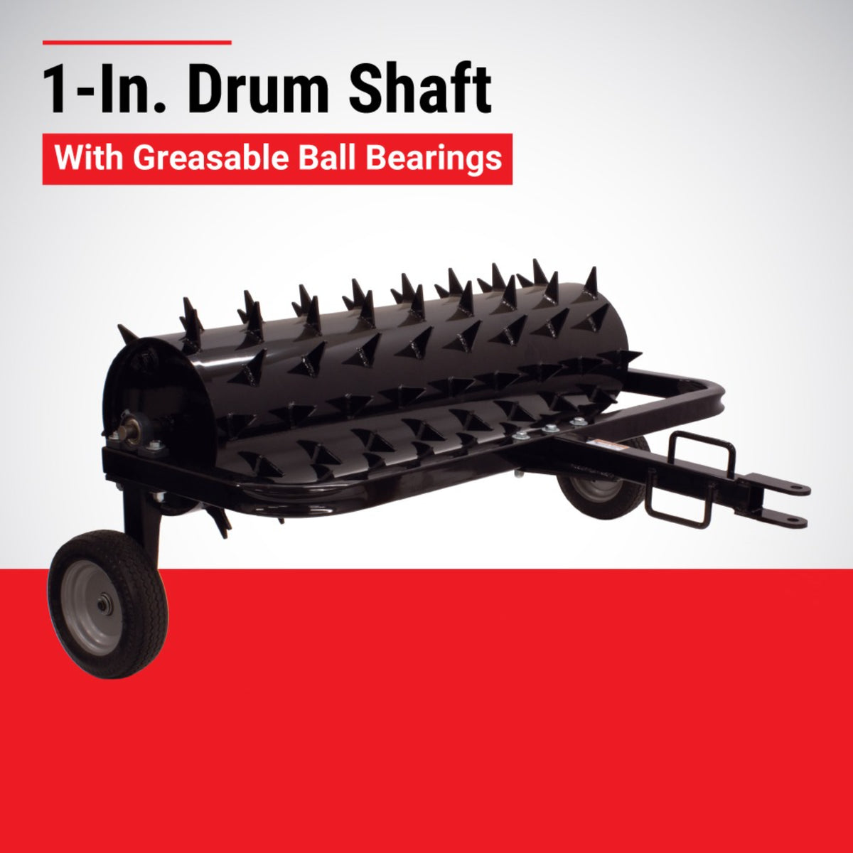 Maxim 36 in. Tow-Behind Spike Aerator, Gate-Width, Water-Fillable Drum