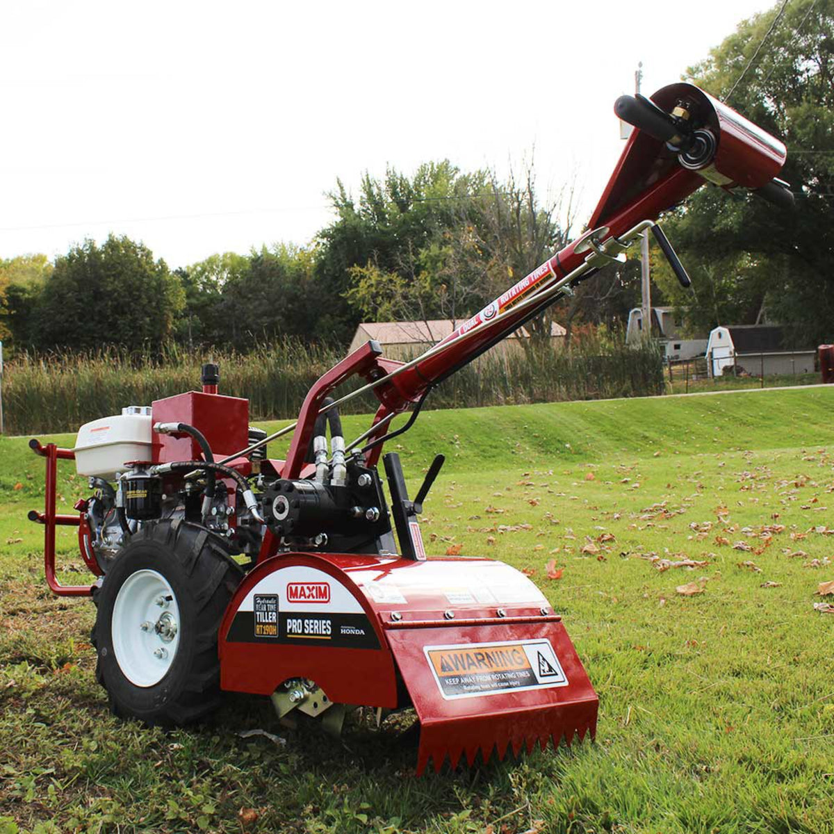 Maxim RT190H Rear Tine Hydraulic Tiller – Honda GX270, 18 in.