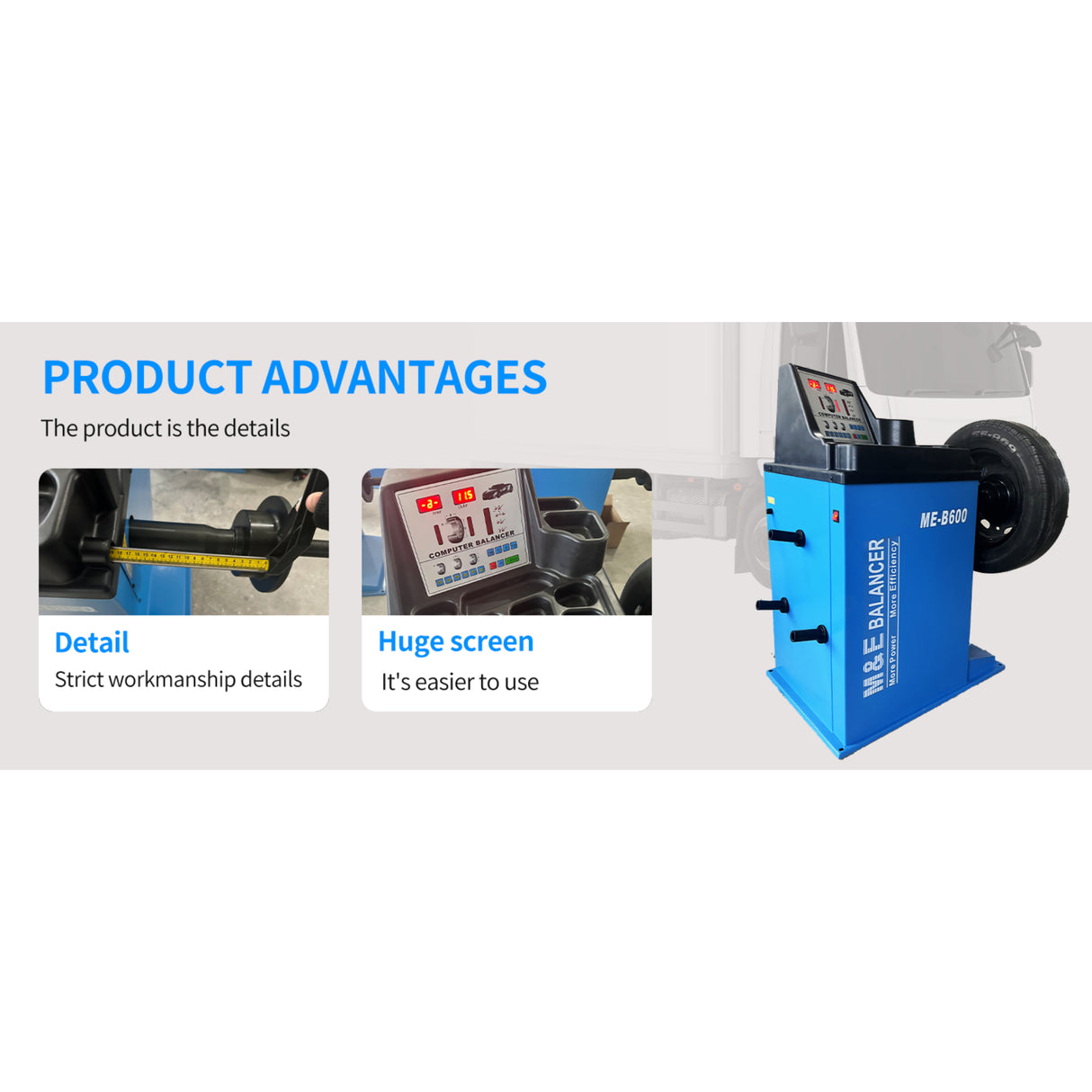 M&E ME-B600 Wheel Balancer