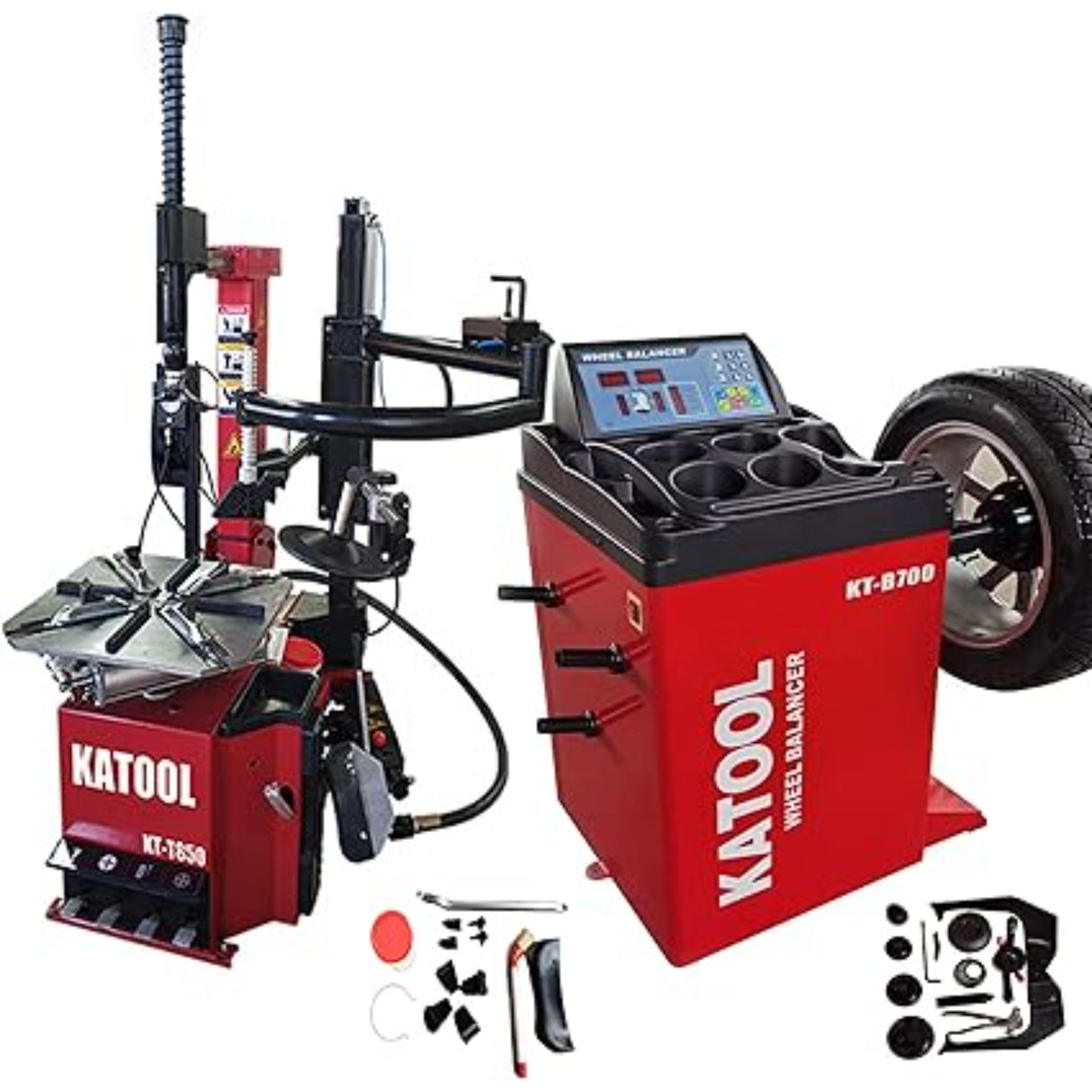 Katool KT-T850 Tire Changer & KT-B700 Wheel Balancer Combo