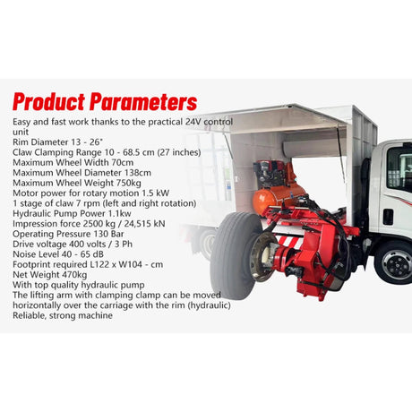 Katool KT-308 Truck & Car Mobile Tire Changer