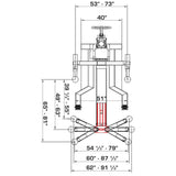Katool KT-SPL700 7000 lbs Single Post Lift