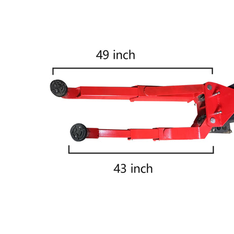 Katool KT-AS110D 11000 lbs Single Point Lock Release Two Post Asymmetrical Arm Car Lift