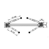 Katool KT-AS110D 11000 lbs Single Point Lock Release Two Post Asymmetrical Arm Car Lift