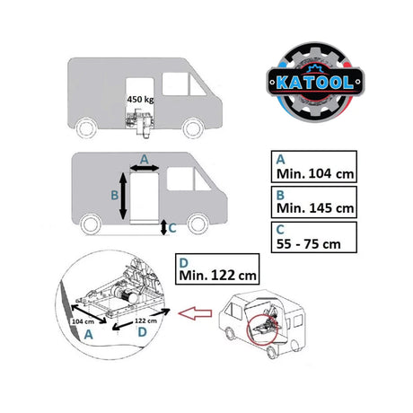 Katool KT-308 Truck & Car Mobile Tire Changer