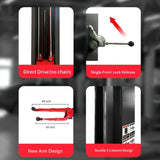 Katool KT-AS110D 11000 lbs Single Point Lock Release Two Post Asymmetrical Arm Car Lift