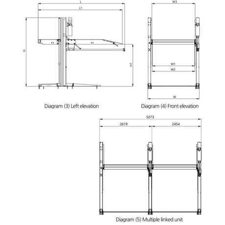 Katool KT-P2700 6600 lbs Two Post Car Lift