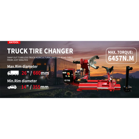 Katool KT-T160 Heavy Duty Truck Tire Changer Machine