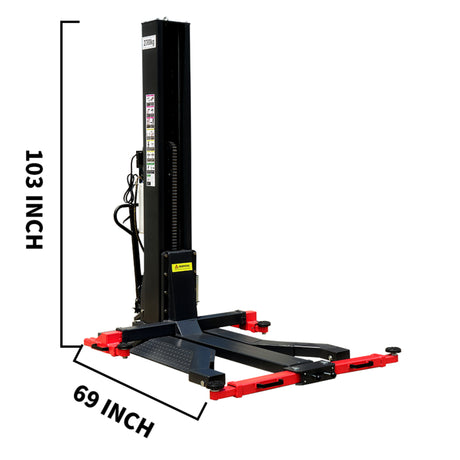 Katool KT-SPL700 7000 lbs Single Post Lift