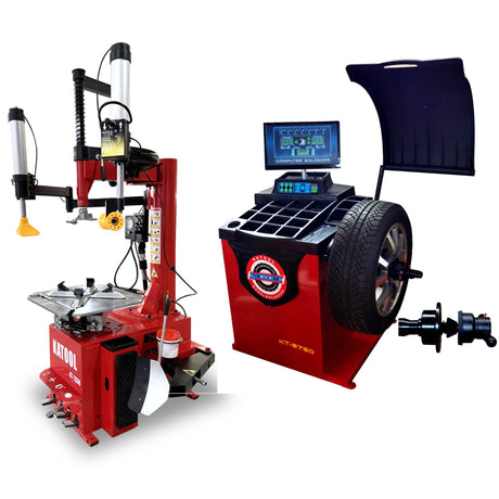 Katool KT-T830 Tire Changer & KT-B750 Wheel Balancer Combo