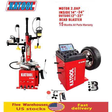 Katool KT-T830 Tire Changer & KT-B700 Wheel Balancer Combo