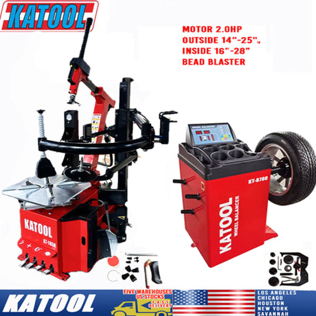 Katool KT-T850 Tire Changer & KT-B700 Wheel Balancer Combo