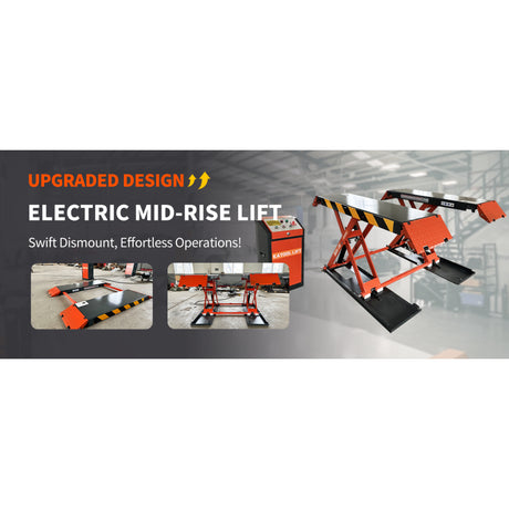 Katool KT-X90E 8000 lbs Electric Mid Rise Scissor Lift