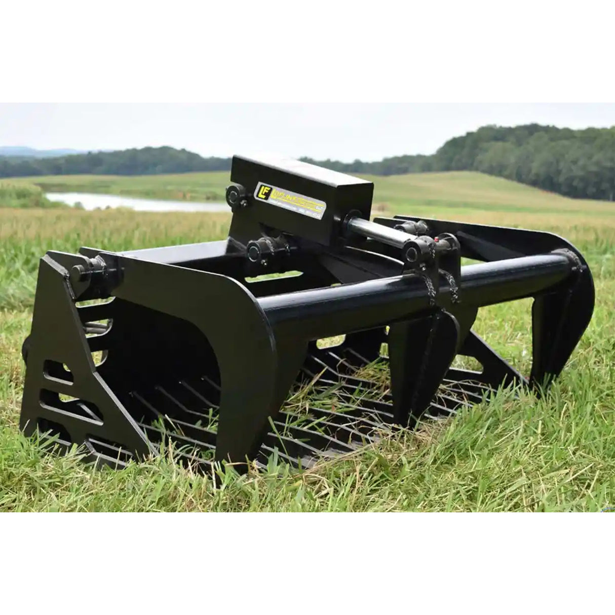 Loflin Fabrication Mini Skid Steer & Compact Tractor Rock Bucket Grapple