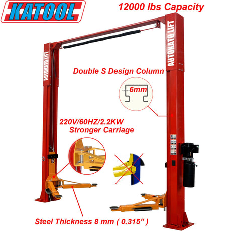 Katool KT-M120 12000 lbs Two Post Car Lift