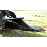 Loflin Fabrication Mini Skid Steer Stump Bucket