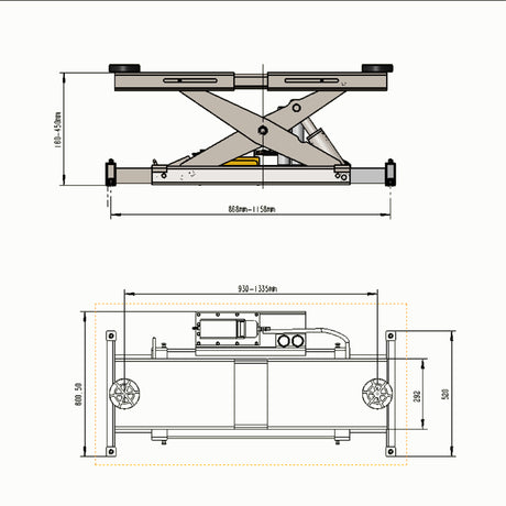 Katool KT-RJ70 7000 lbs Rolling Jack