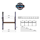 Katool KT-P2700 6600 lbs Two Post Car Lift