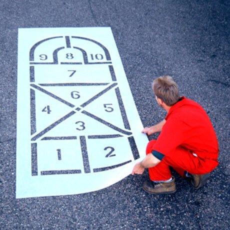 Newstripe Arched Hopscotch Playground Stencil