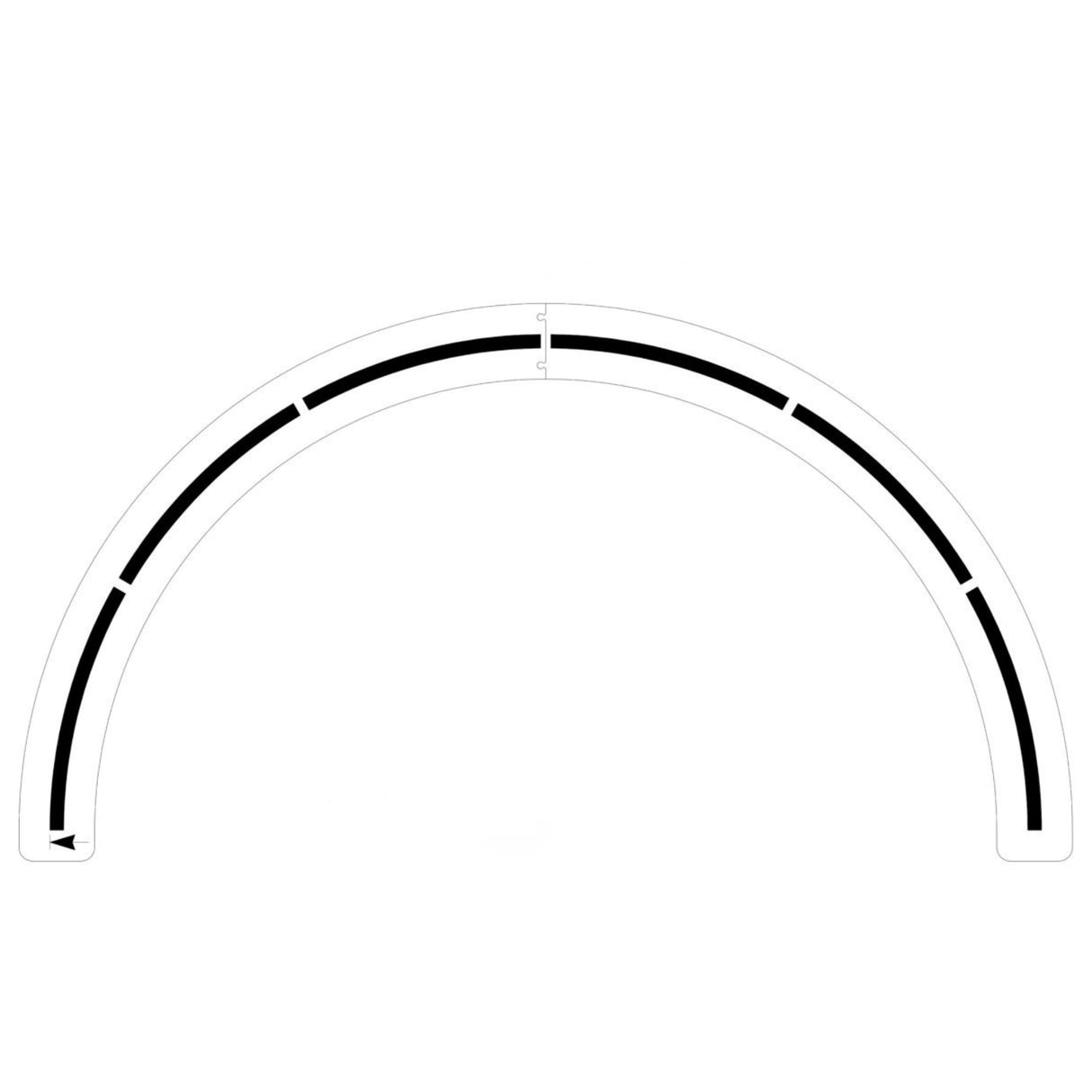 Newstripe Basketball 6′ Center Circle Stencil