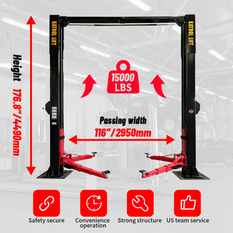 Katool KT-M150D 15000 lbs Two Post Car Lift