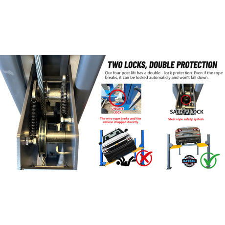Katool KT-4H110 11000 lbs Four Post Car Lift