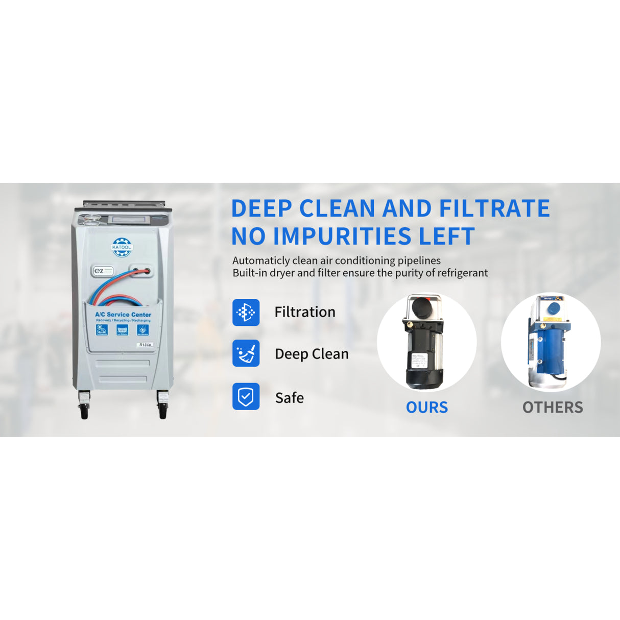 Katool KT-AC2100 Fully Automatic AC Recovery Machine