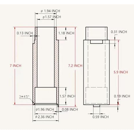 Katool KT-MP4 6" Two Post Lift Truck Extensions