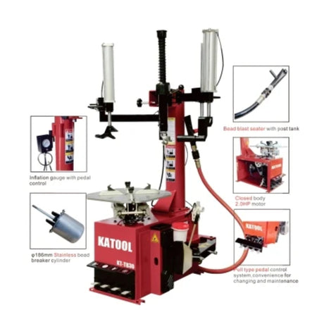 Katool KT-T830 Tire Changer & KT-B700 Wheel Balancer Combo