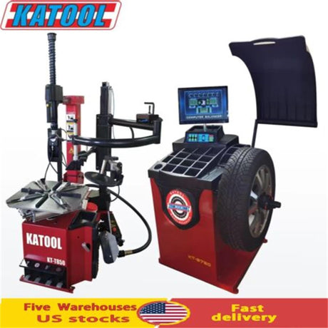 Katool KT-T850 Tire Changer & KT-B750 Wheel Balancer Combo
