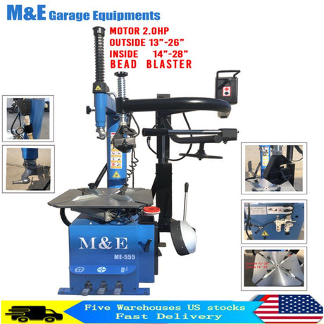 M&E ME-T555 2.0HP Tire Changer Machine Motor
