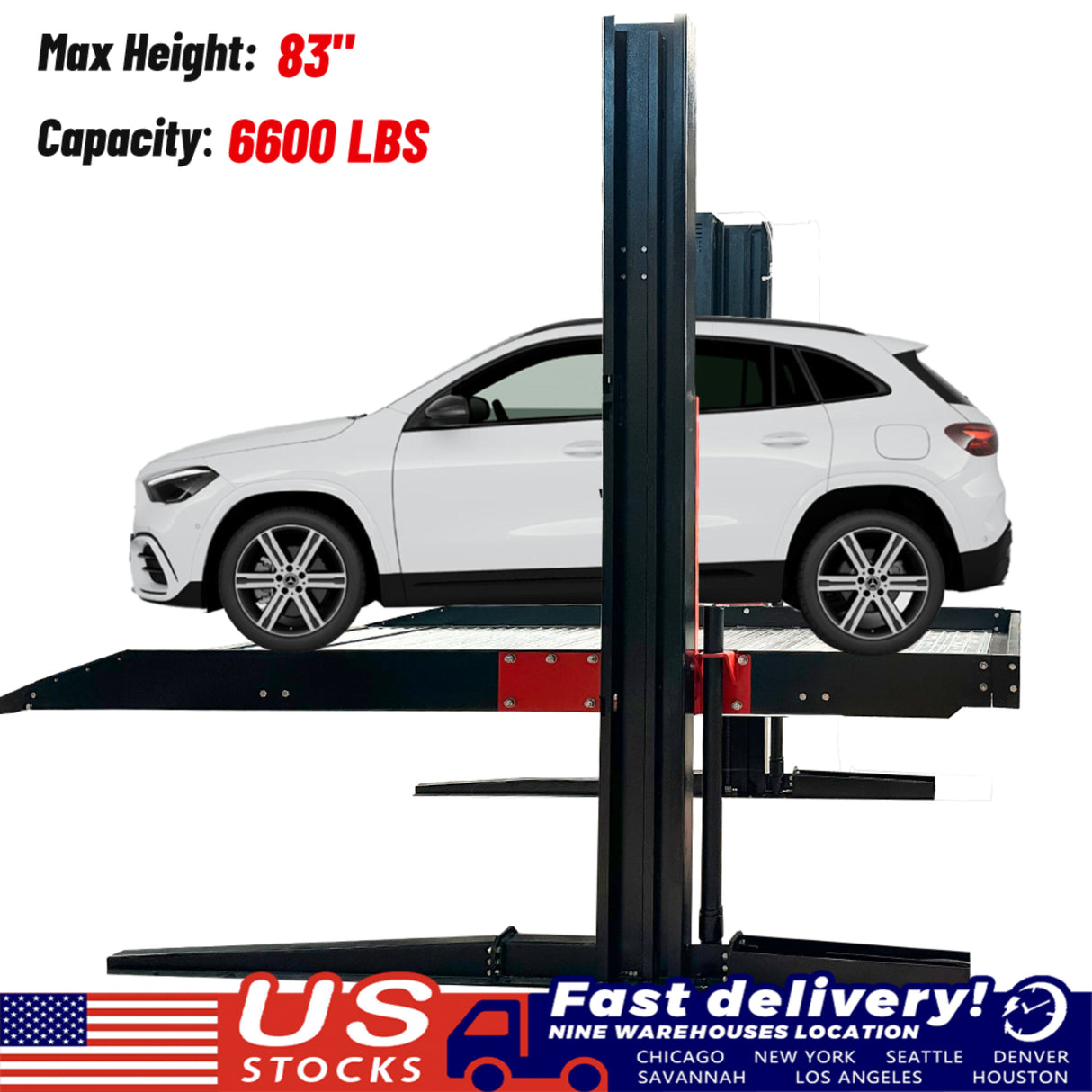 Katool KT-P2700 6600 lbs Two Post Car Lift