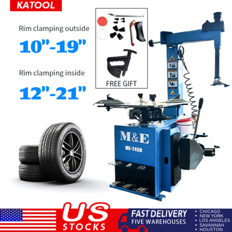 M&E ME-T450 10"–24" Rim Tire Changer Machine