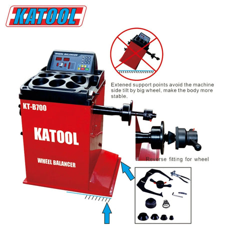 Katool KT-T880 Center Post Tire Changer + KT-B700 Wheel Balancer Combo