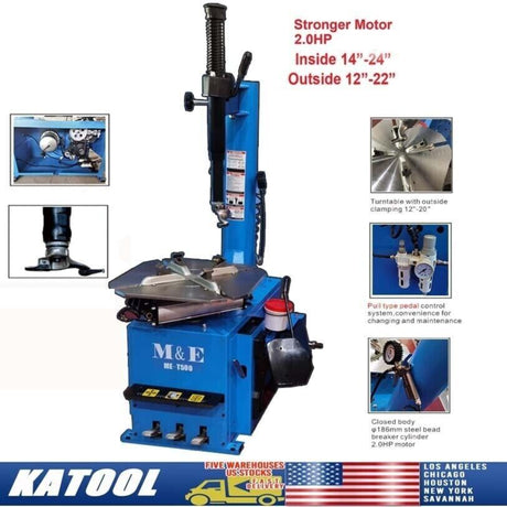 M&E ME-T500 12-24'' Swing Arm Tire Changer Machine