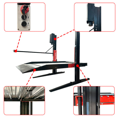 Katool KT-P2700 6600 lbs Two Post Car Lift