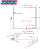Katool KT-H100 10000 lbs Two Post Car Lift