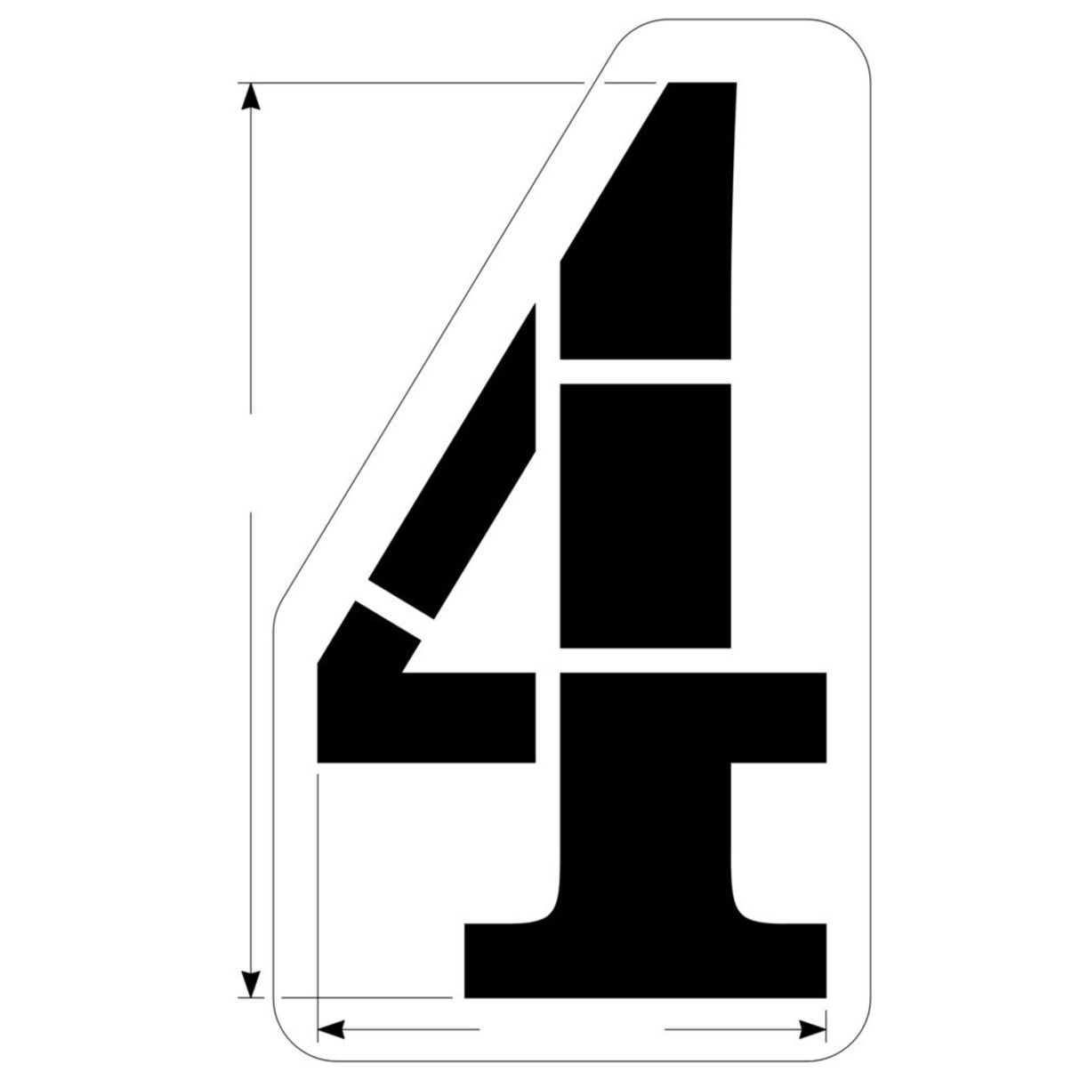 Newstripe Individual Replacement Numbers for 72″ Football Field Number Stencil Kit