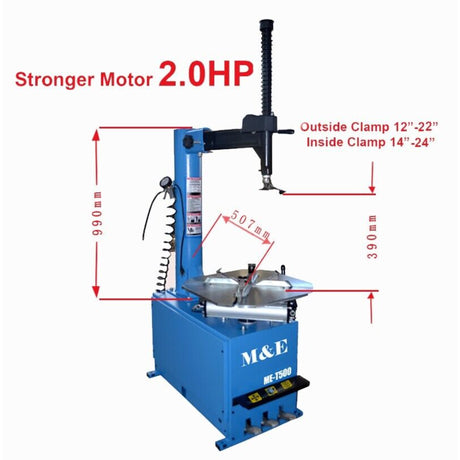 M&E ME-T500 12-24'' Swing Arm Tire Changer Machine